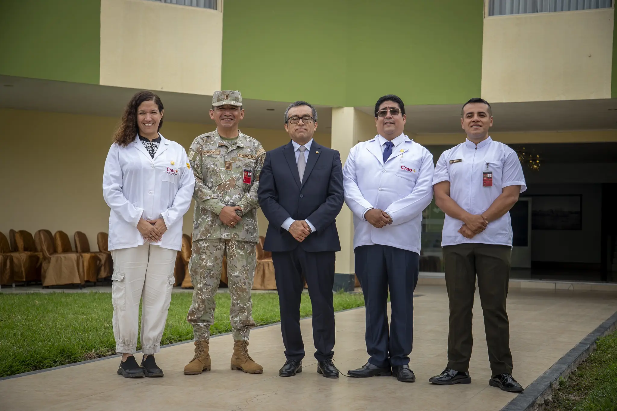 Clínica CREO+ de la Universidad Peruana Cayetano Heredia brinda una nueva jornada de evaluación en salud para el proceso de postulantes en la Escuela del Ejército del Perú